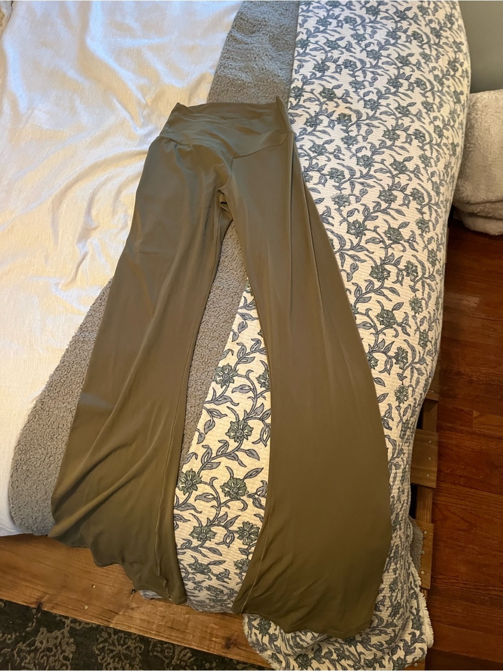 Olive Green flare leggings